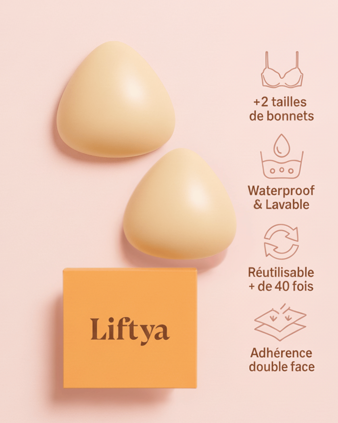 Inserts Collants Push-up Réutilisable