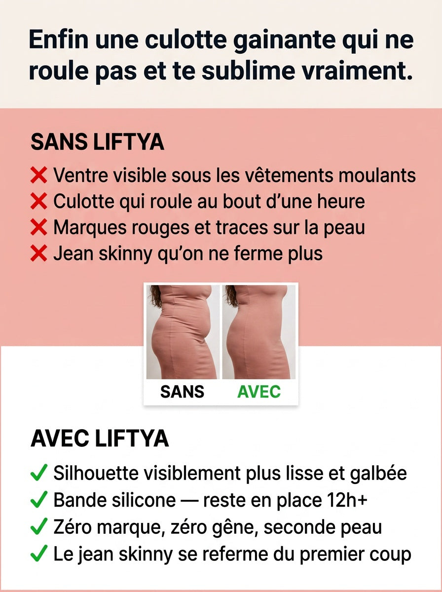 Culotte Gainante Taille Haute — Ventre Plat & Fessiers Rehaussés